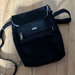 Travelon Black Travel Bag Sleek Minimalist Design